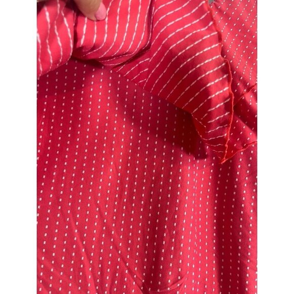 Cacique One Piece Polka Dot Swim 22 Pink Ruffle Beach Euro Summer Feminine Retro - Picture 8 of 13